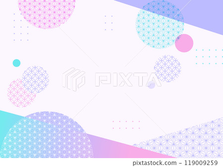 Japanese style graphic frame background material 119009259