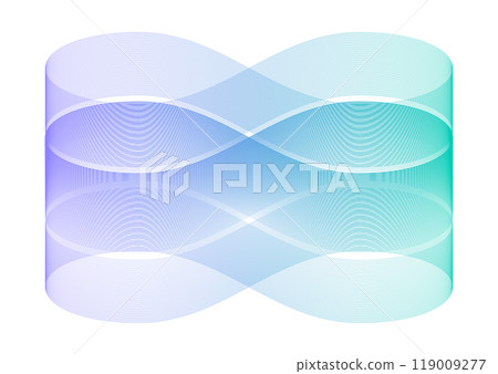 Infinite line wave graphic background material 119009277