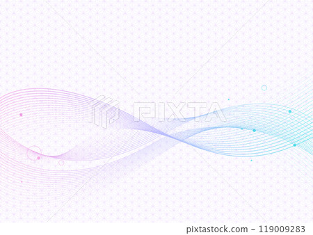 日式線條波浪圖形背景素材 119009283