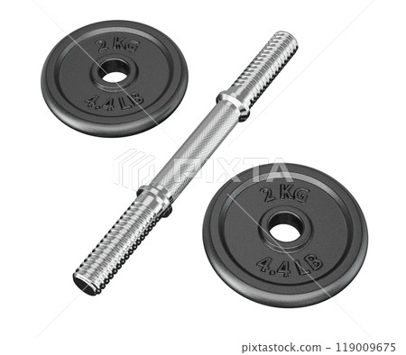 Parts of cast iron black Adjustable Dumbbel, rod and weight plates Parts of cast iron black Adjustable Dumbbel, rod and weight plates 119009675