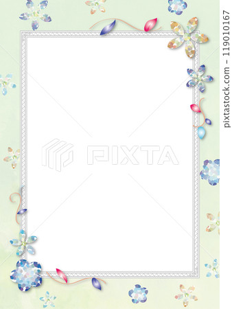 水晶花框,卡片背景,綠色 水晶花框,卡片背景,綠色 119010167