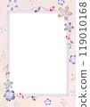 Crystal flower frame, card background, pink 119010168