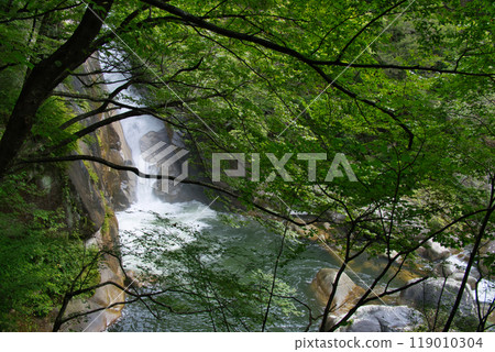 Shosenkyo的Senba瀑布 119010304