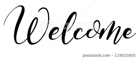 歡迎手寫字符 119010805