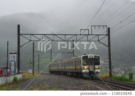 飯田線普通列車213系列抵達佐久間站 飯田線普通列車213系列抵達佐久間站 119010848