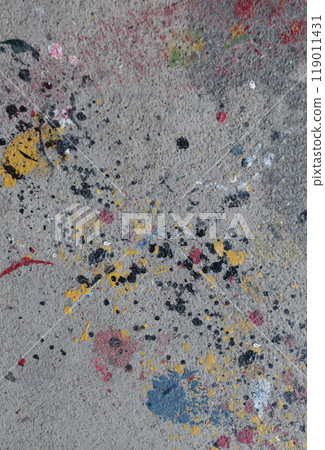 Pollock-style action painting with splattered paint Pollock-style action painting with splattered paint 119011431