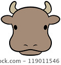 Brown cow 119011546