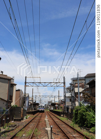 Scenery inside Nishitengachaya Station on the Nankai Shiomibashi Line 119011836
