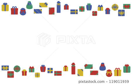 聖誕禮物線框 119011939