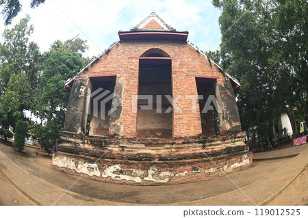 Luang Phor Khao Viharn It is in front of the main pagoda at Wat Mae Nang Pluem.It looks like a brick building. Inside the Viharn is the Phra Phuttha Nimit Mongkol Sri Rattanatri . Luang Phor Khao Viharn It is in front of the main pagoda at Wat Mae Nang Pluem.It looks like a brick building. Inside the Viharn is the Phra Phuttha Nimit Mongkol Sri Rattanatri . 119012525