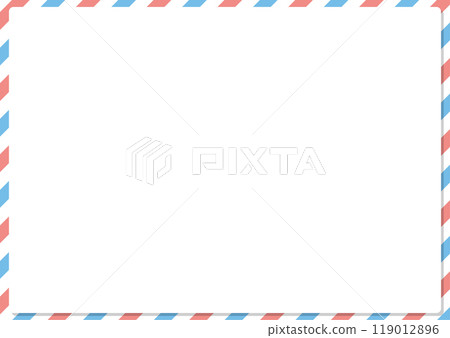 三色航空郵件風格框架設計 119012896