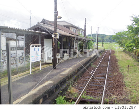 View from the Hojo Railway train window (Naga Station) View from the Hojo Railway train window (Naga Station) 119013297