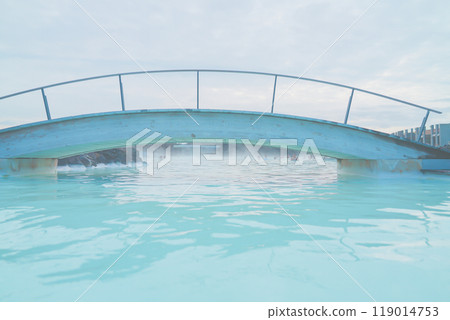 在冰島的藍色潟湖 119014753