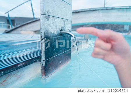 在冰島的藍色潟湖 在冰島的藍色潟湖 119014754