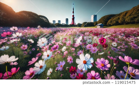 秋天的東京風景 119015475