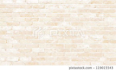 Horizontal background image of a wall surface with weathered and aged brick inlay in a light to light brown color Horizontal background image of a wall surface with weathered and aged brick inlay in a light to light brown color 119015543