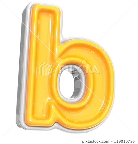 Number With Font 3D Render Number With Font 3D Render 119016756