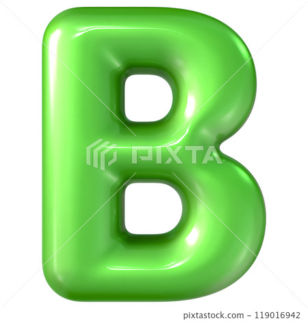 Number With Font 3D Render Number With Font 3D Render 119016942