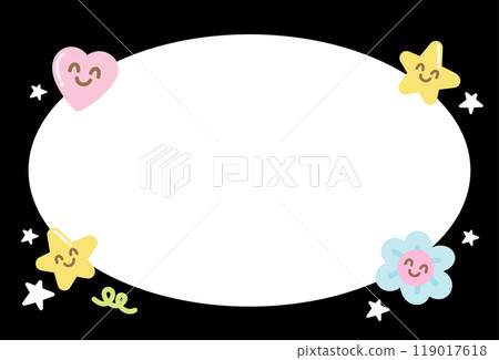 Cute black frame with happy heart, star, flower for polaroid frame, decoration, social media, poster, post card, rectangle ad template, book cover, memo, sticky note, paper design, banner, name tag Cute black frame with happy heart, star, flower for polaroid frame, decoration, social media, poster, post card, rectangle ad template, book cover, memo, sticky note, paper design, banner, name tag 119017618