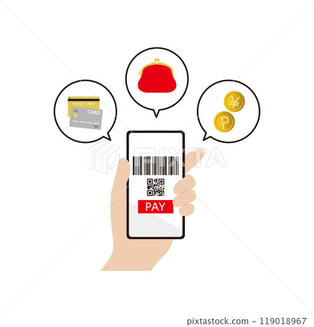 在智慧型手機上總結的插圖圖像 119018967