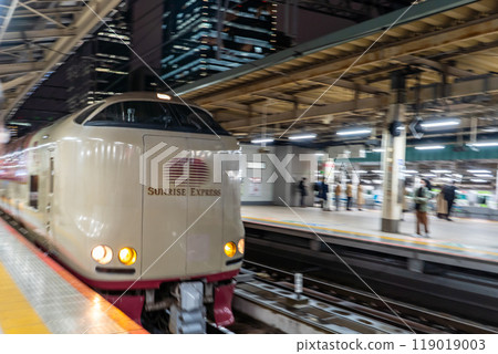 Sunrise Express 進入東京月台 Sunrise Express 進入東京月台 119019003