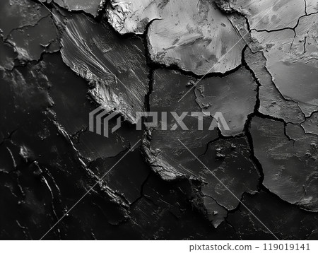 Crumpled Black Paper Texture. Generative AI Crumpled Black Paper Texture. Generative AI 119019141