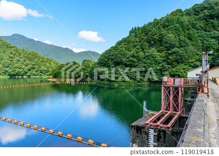 新潟縣村上市的一座小水壩 119019418
