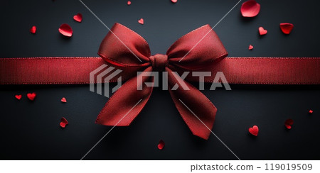 Black friday sale design template. Decorative bow with price tag 119019509