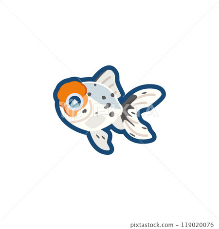 Illustration of a cute goldfish (Kanto Tokin) 119020076