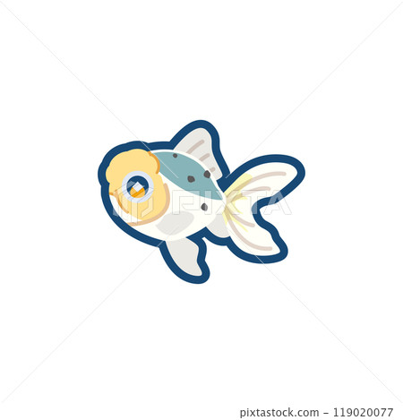 Illustration of a cute goldfish (Tenka) 119020077