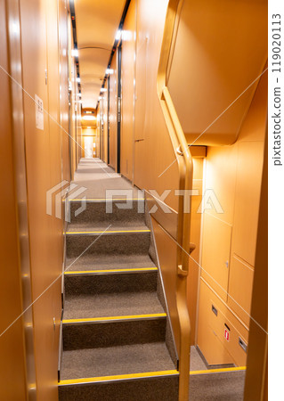 Sunrise Express sleeper train - View from inside the carriage Sunrise Express sleeper train - View from inside the carriage 119020113