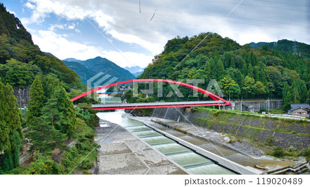 黑部川沖積扇的基石 愛本橋及其周邊 黑部川沖積扇 119020489