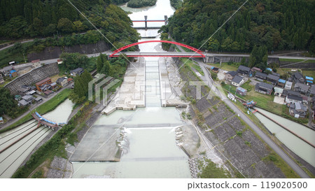 黑部川沖積扇的基石 愛本橋及其周邊 黑部川沖積扇 119020500