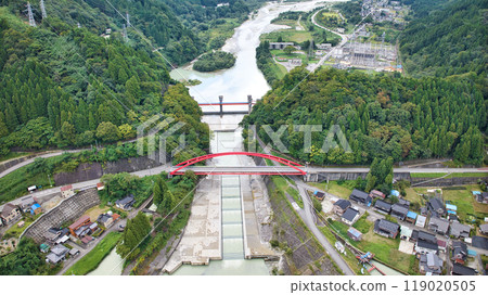黑部川沖積扇的基石 愛本橋及其周邊 黑部川沖積扇 119020505
