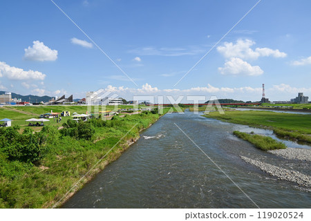 渡良瀨川和河床風景【栃木縣足利市】 119020524