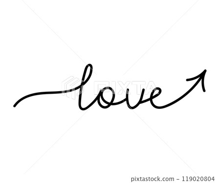 Cute doodle arrow 119020804