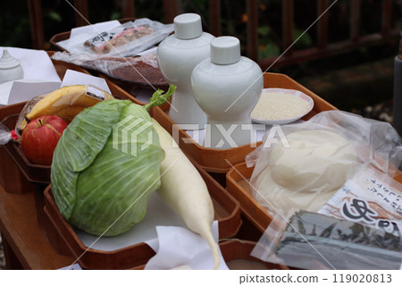 當地神社的節慶祭品 119020813