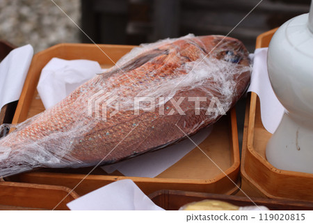 當地神社的節慶祭品 119020815