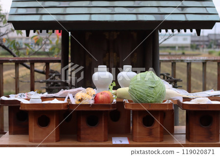 Festival offerings at local shrines 119020871