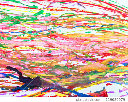 Hand-drawn abstract background made up of colorful lines_12 Hand-drawn abstract background made up of colorful lines_12 119020979