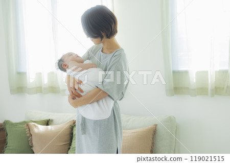 Baby and mother Baby and mother 119021515