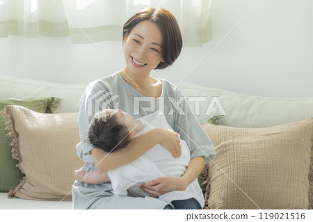 Baby and mother Baby and mother 119021516