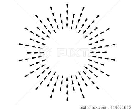 Simple and easy to use concentration lines Black 3 Simple and easy to use concentration lines Black 3 119021690