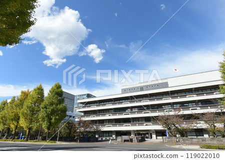 國立國會圖書館 東京都千代田區永田町 秋天 國立國會圖書館 東京都千代田區永田町 秋天 119022010
