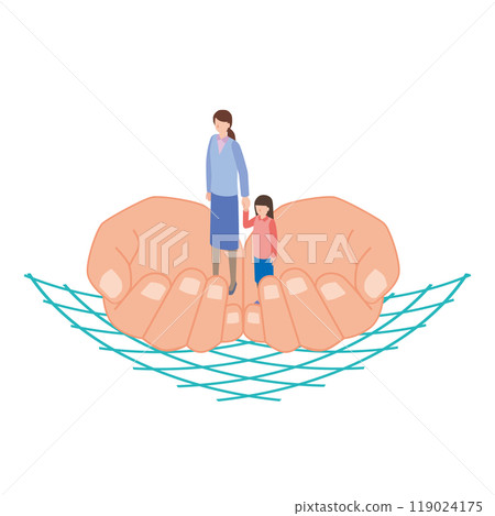 Safety net image illustration 119024175
