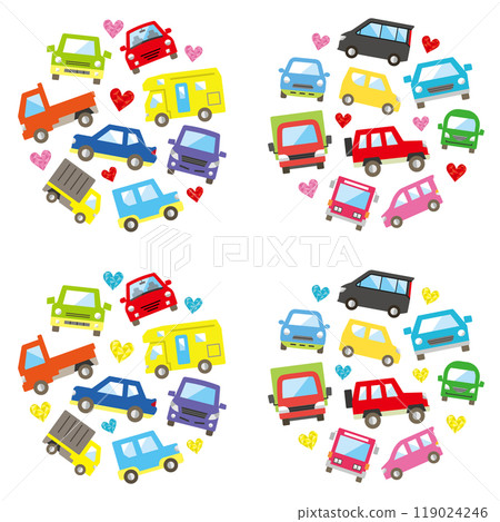 Car Medium Circle Gallery (Medium Color Version) Heart 119024246