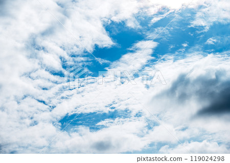 Autumn sky, blue sky, sunny, October, sky image [Tokyo] 119024298