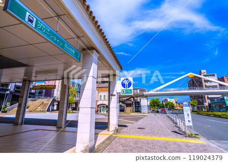 日本橫濱城市景觀 橫濱市營地鐵綠線北山田站等景觀 119024379