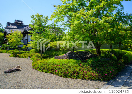 京都岩倉妙滿寺，枯山水花園 119024785
