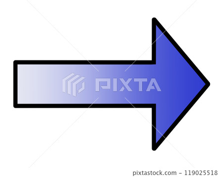 Blue gradient arrow (with line drawing) Blue gradient arrow (with line drawing) 119025518